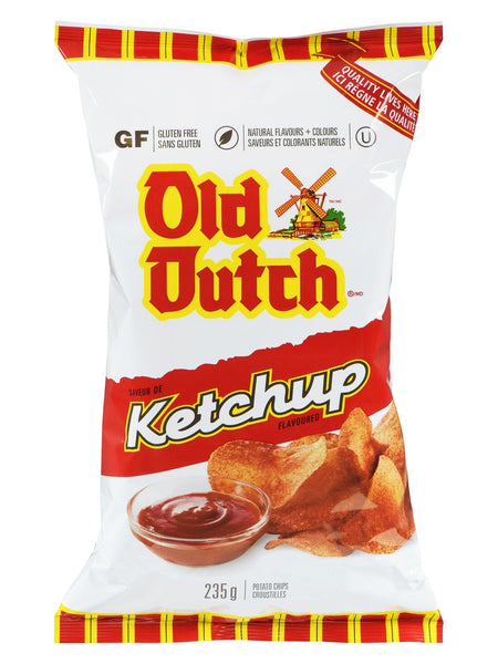 Old Dutch Ketchup Flavour Chips [3 Large Bags] {Imported from Canada}