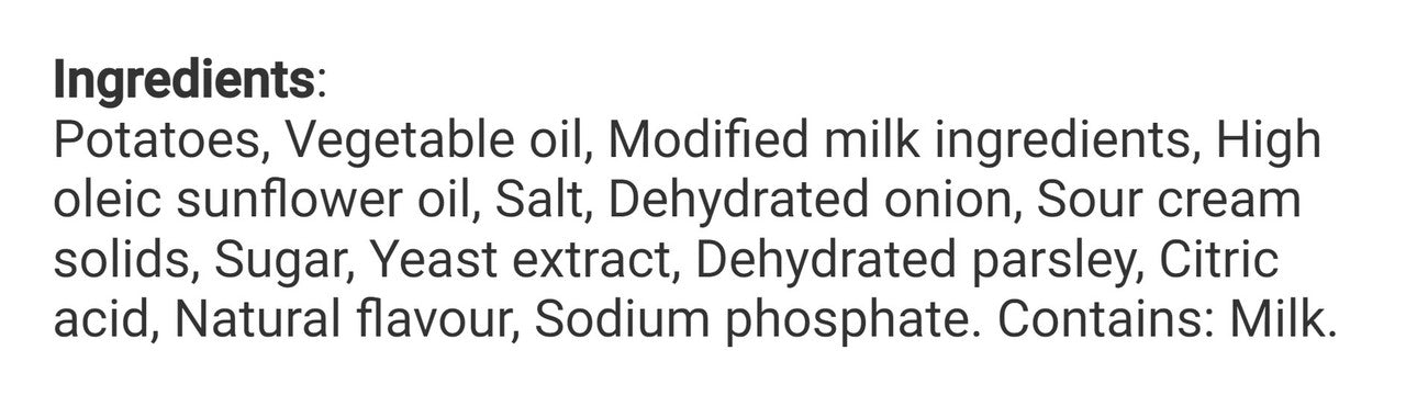 Old Dutch Sour Cream 'n Onion Potato Chips, 40g/1.4 oz., (12 Pack) {Imported from Canada}