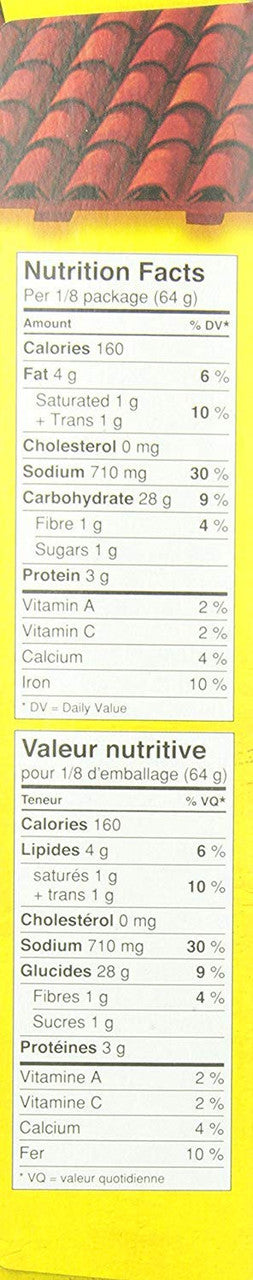 Old El Paso Burrito Dinner Kit, 510 gram/18 oz Box Nutrition Facts