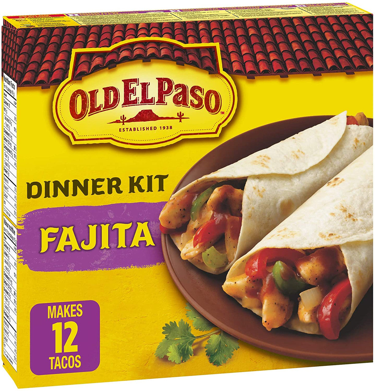 Old El Paso Fajita Dinner Kit –  Makes 12 Tortillas, 400g (14.1 oz) Box