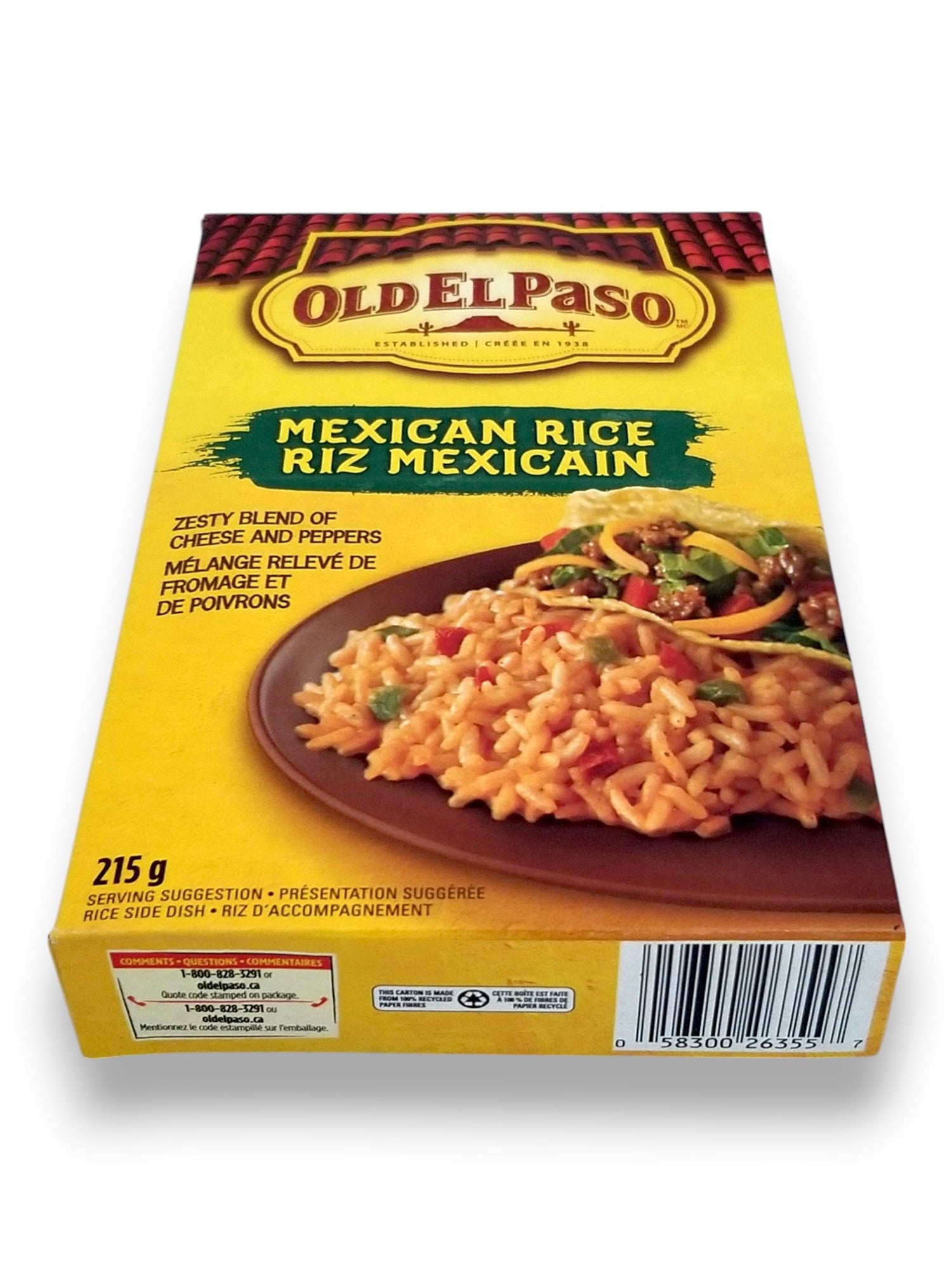 Old El Paso Mexican Rice, 215g/7.6 oz - Bottom
