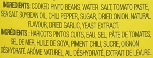 Old El Paso Refried Beans – 398ml (14 fl.oz) Ingredients