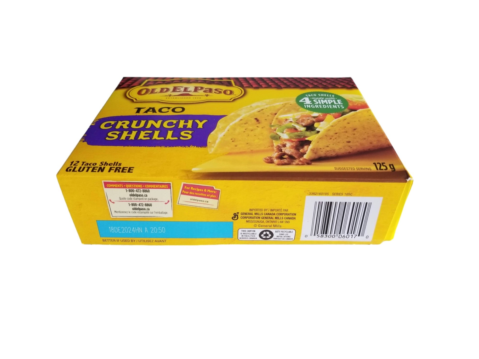 Old El Paso Taco Crunchy Shells (12pk) 125g/4 oz