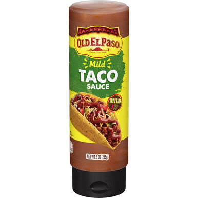 Old El Paso Taco Mild Sauce 243ml/9 fl. oz., Bottle Front Side