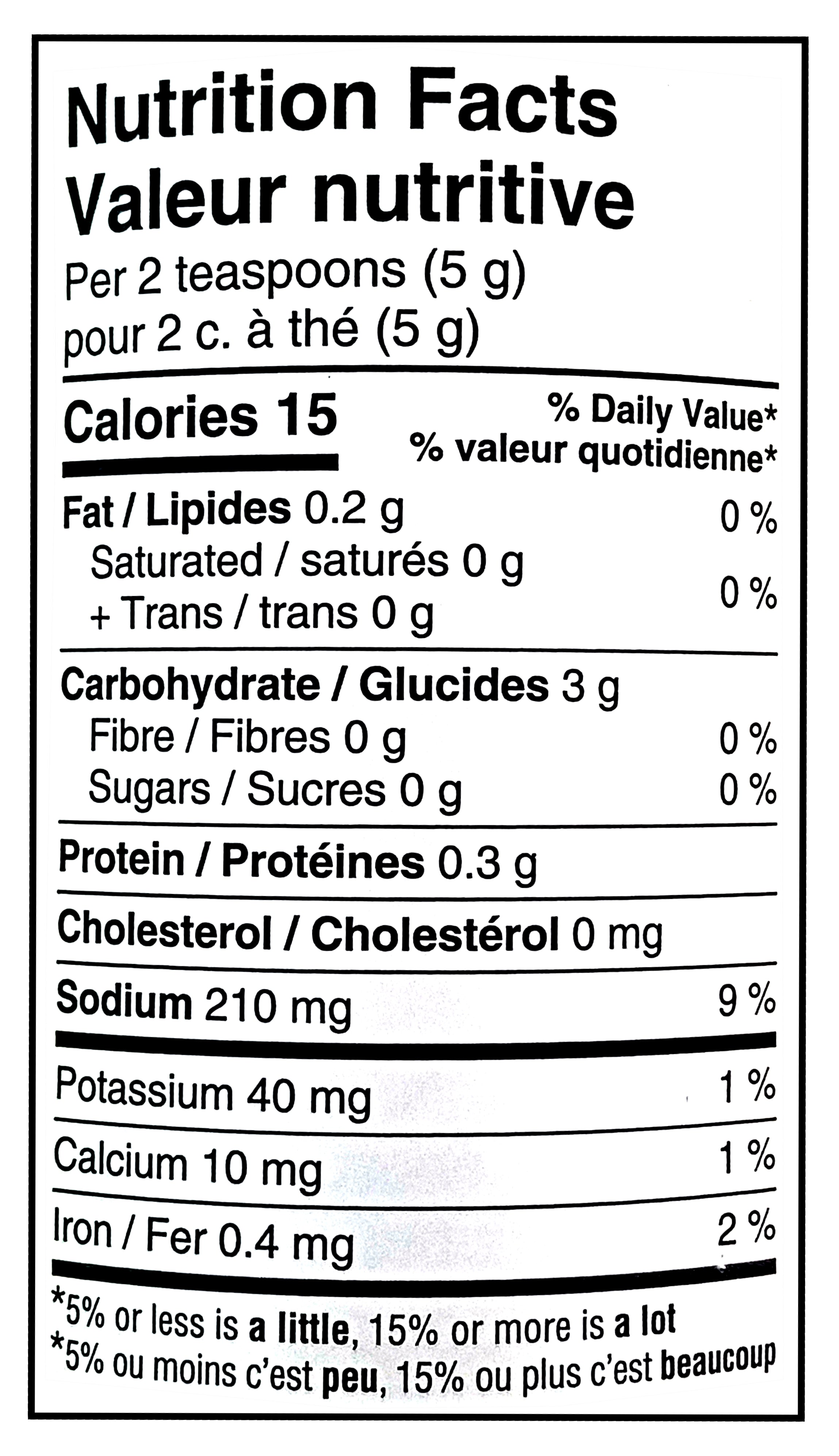 Old El Paso 25% Less Sodium Taco Seasoning Mix, Value Size, 177g/6.2oz - Nutrition Facts