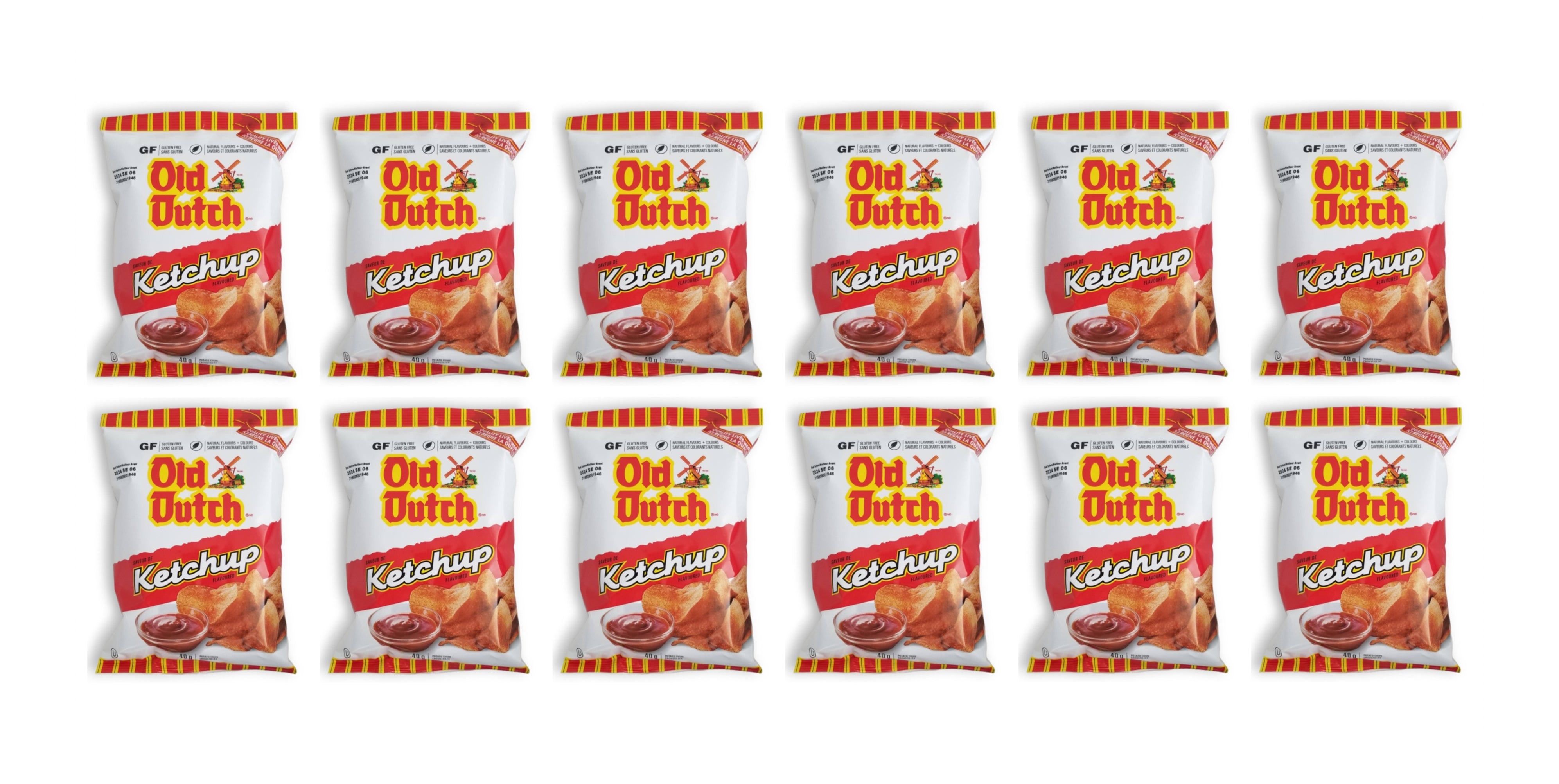 Old Dutch Ketchup Chips (12 ct x 40g/1.4oz.) Bundle
