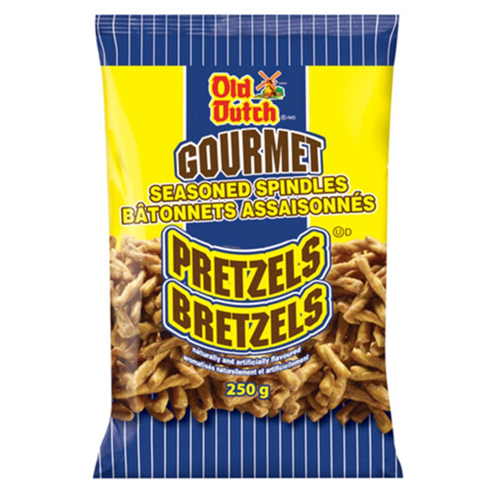 Old Dutch Gourmet Seasoned Spindles Pretzels, 250g/8.75 oz. Bag