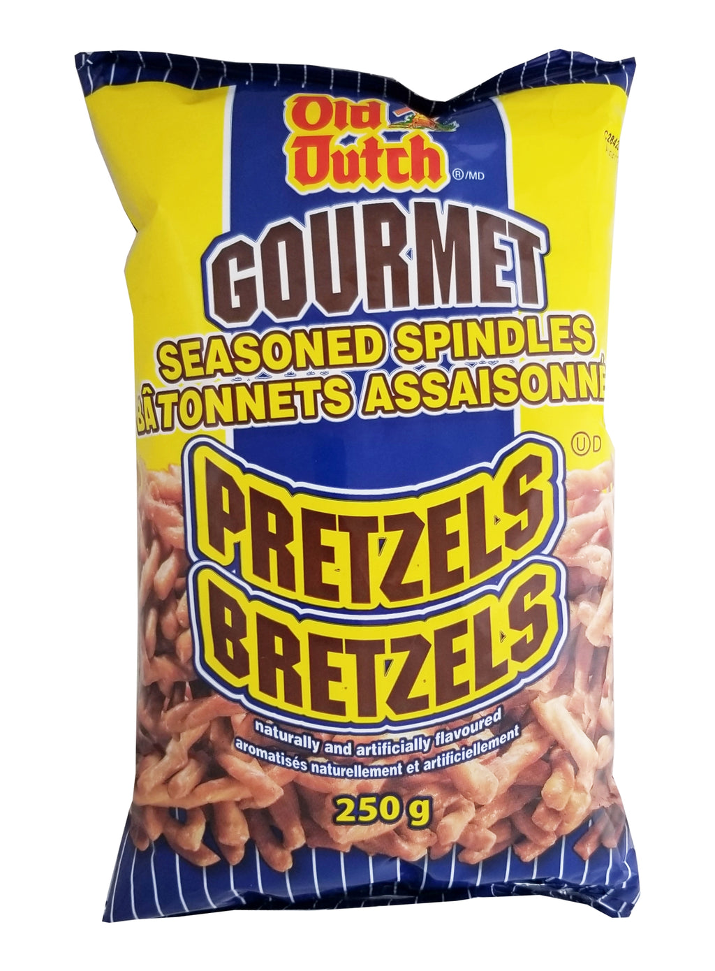 Old Dutch Gourmet Seasoned Spindles Pretzels, 250g/8.75 oz. Bag