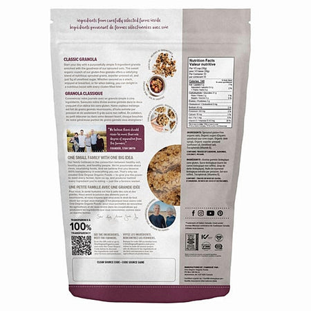 One Degree Organic Foods Sprouted Classic Granola — Gluten-Free, Non-GMO, 1 kg