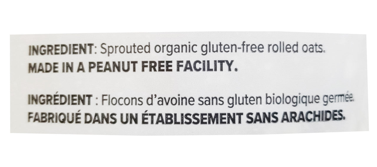 One Degree Organic Foods, Gluten Free Sprouted Rolled Oats, 2.27kg/5 lbs. {Imported from Canada}