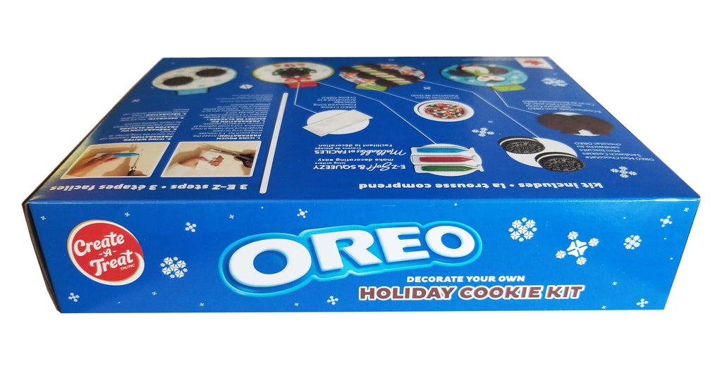 Oreo Decorate your Own Holiday Cookie Kit, 8 Cookies, 322g/11.3 oz. Box {Imported from Canada}