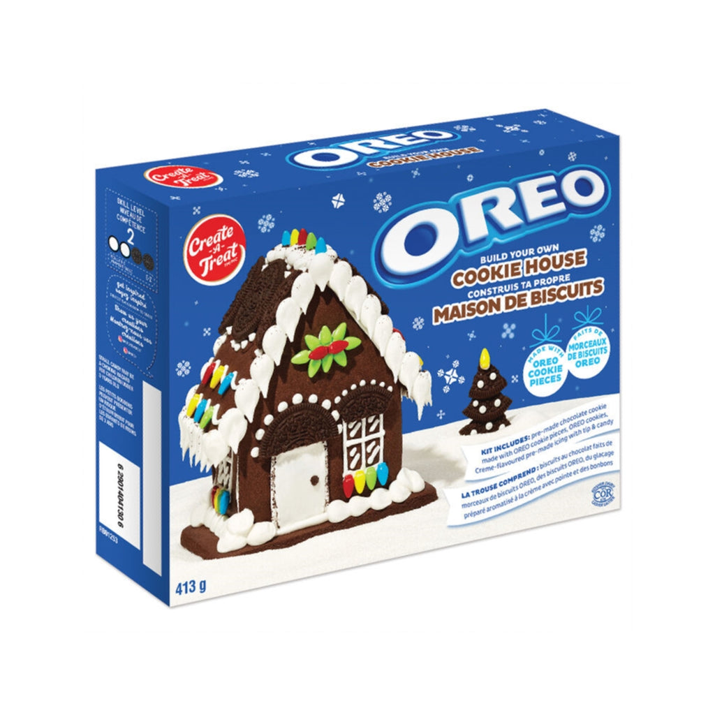 Oreo House Cookie Kit, Christmas Gingerbread House Variation, 431g/15 oz