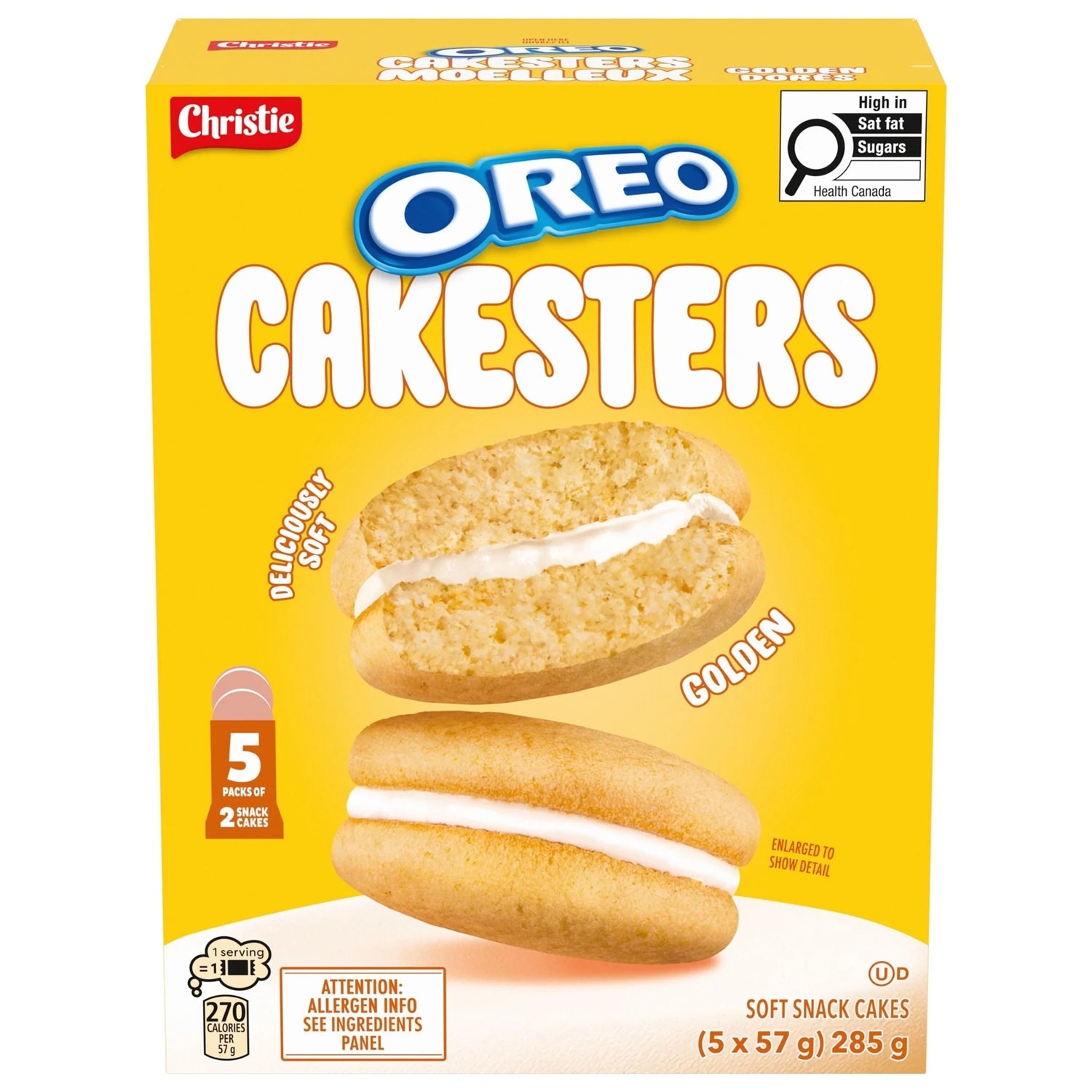Box of Christie Oreo Cakesters on a white background
