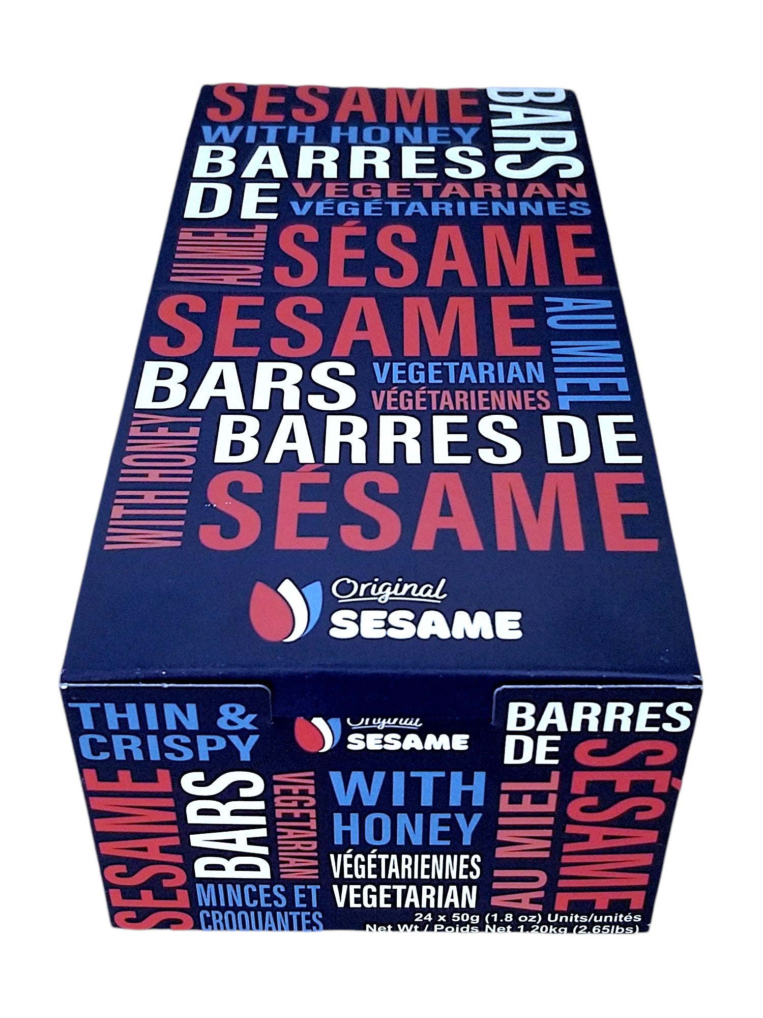 Original Sesame Bars With Honey, King Size Bars, (Pack of 24), 24x50g/1.2 kg