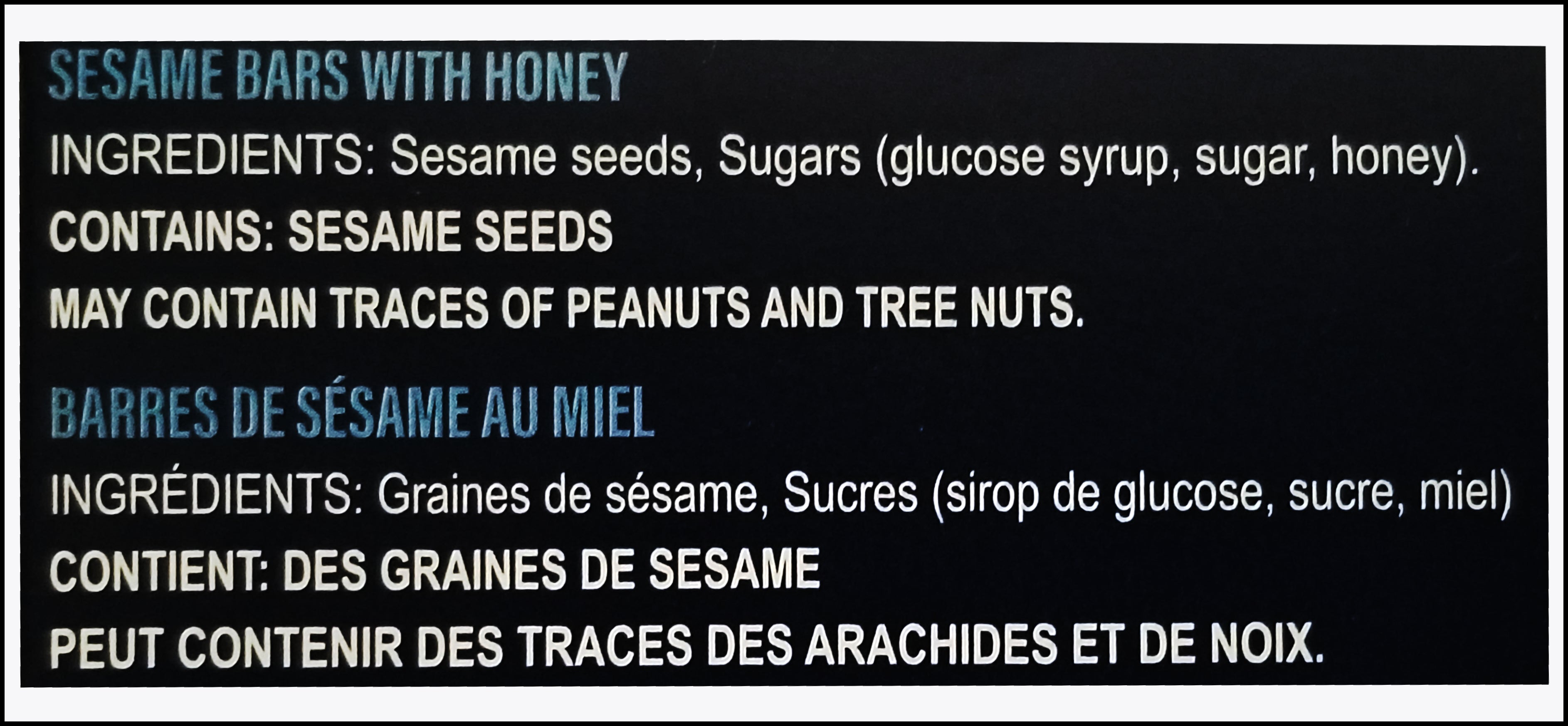 Original Sesame Bars With Honey, King Size Bars, (Pack of 24), 24x50g/1.2 kg