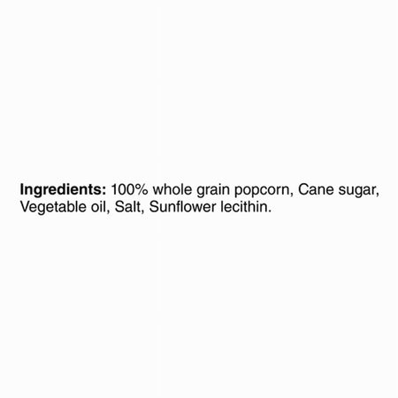 Orville Redenbacher's Sweet & Salty Kettlecorn Popcorn 220g ingredients list, non-GMO whole grain