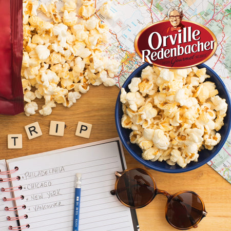 Orville Redenbacher's Kettlecorn Popcorn 220g travel snack bag, portable gluten free popcorn