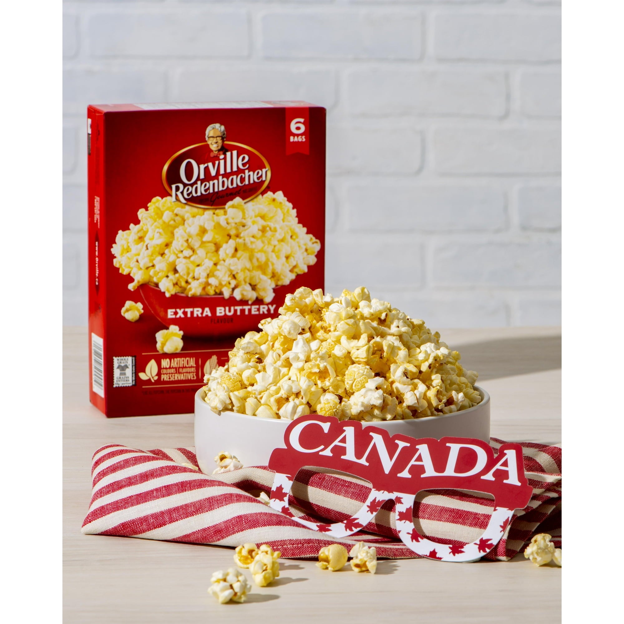 Orville Redenbacher's Gourmet Microwave Popcorn, Extra Buttery, 492g/17.4oz Popcorns