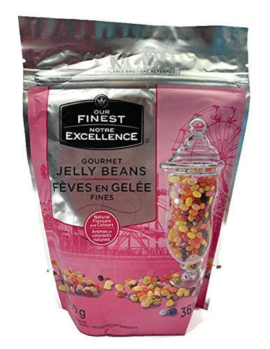 Our Finest Gourmet Jelly Beans, 300g/10.6 oz., Bag, 36 Flavours Front Side