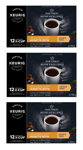 Our Finest Roasted Hazelnut Keurig K-Cup Pods, 12ct., {Imported from Canada}