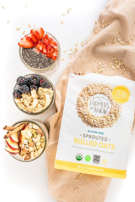 One Degree Organic Foods, Gluten Free Sprouted Rolled Oats, 2.27kg/5 lbs. {Imported from Canada}