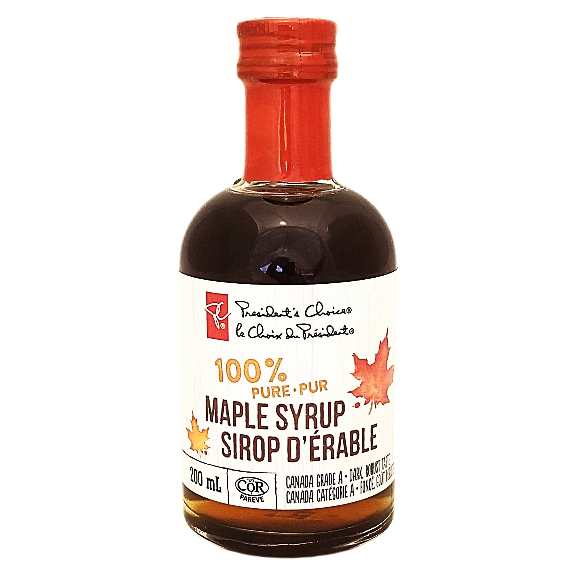 President's Choice Dark Maple Syrup 100% Pure – 200 ml (6.8 fl oz)