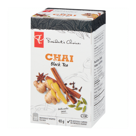 President's Choice Chai Black Tea angled view