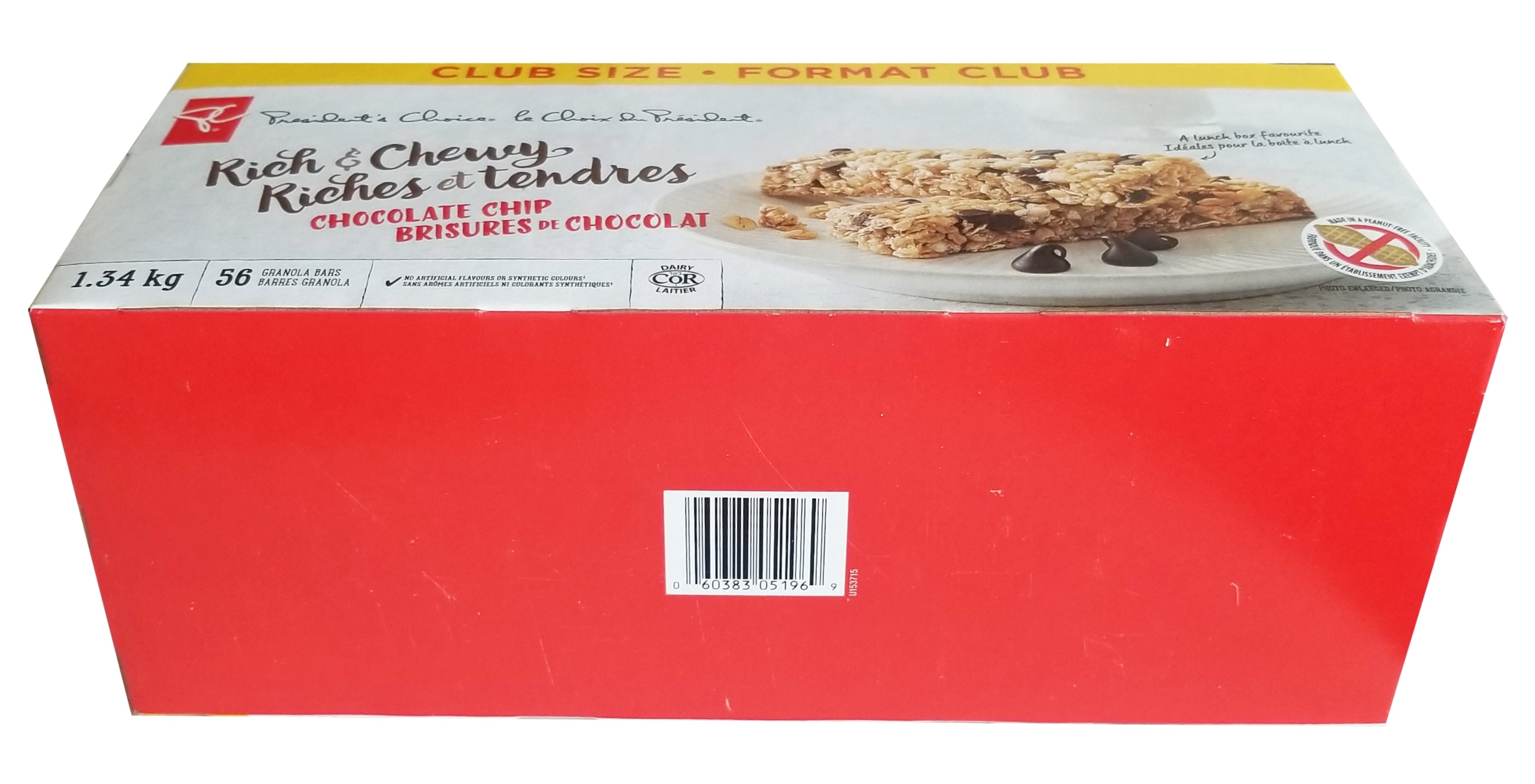 President's Choice Rich & Chewy Chocolate Chip Granola Bars, 56 count, 1.34kg/2.9 lb