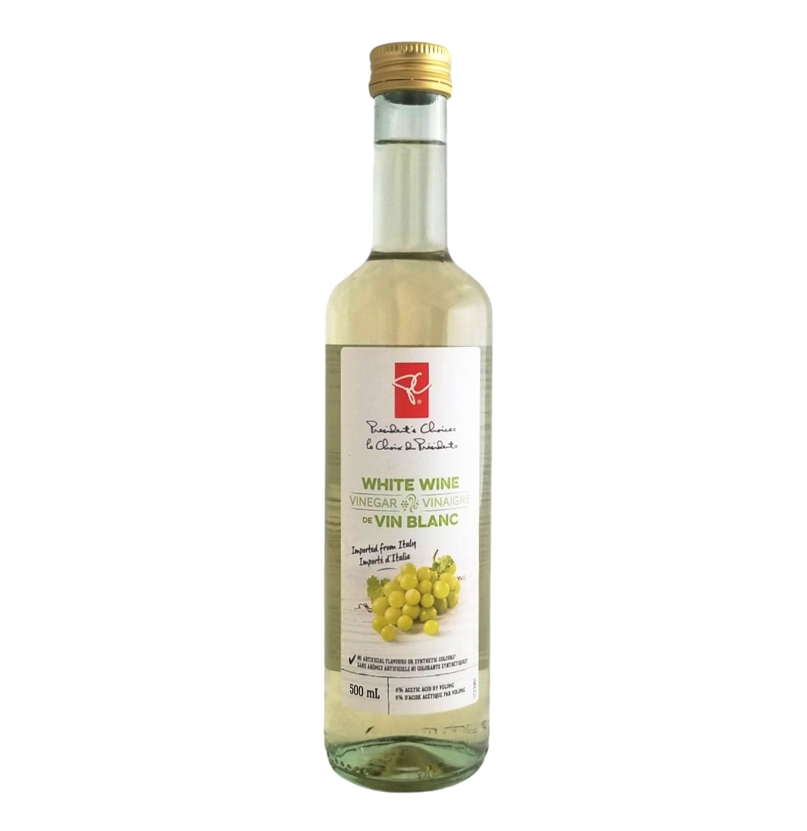 President's Choice White Wine Vinegar Front