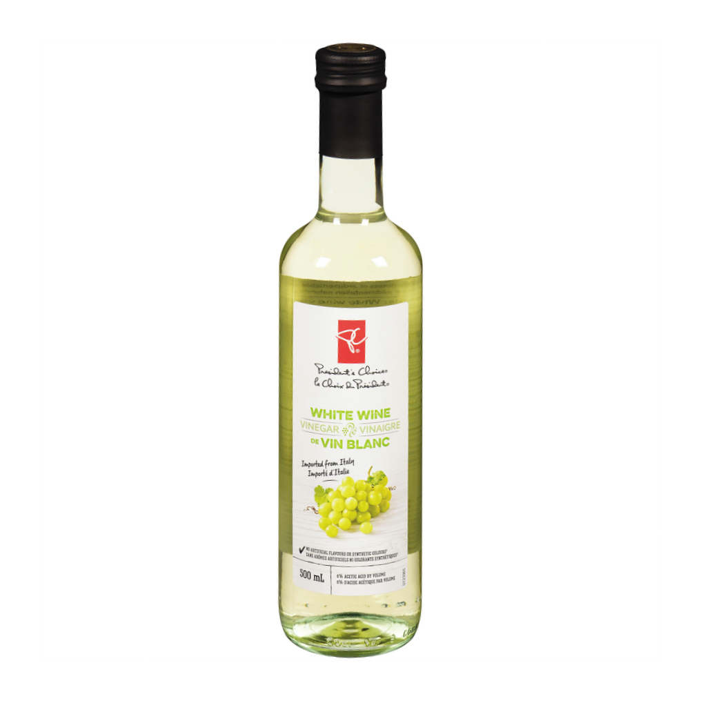 President's Choice White Wine Vinegar Front