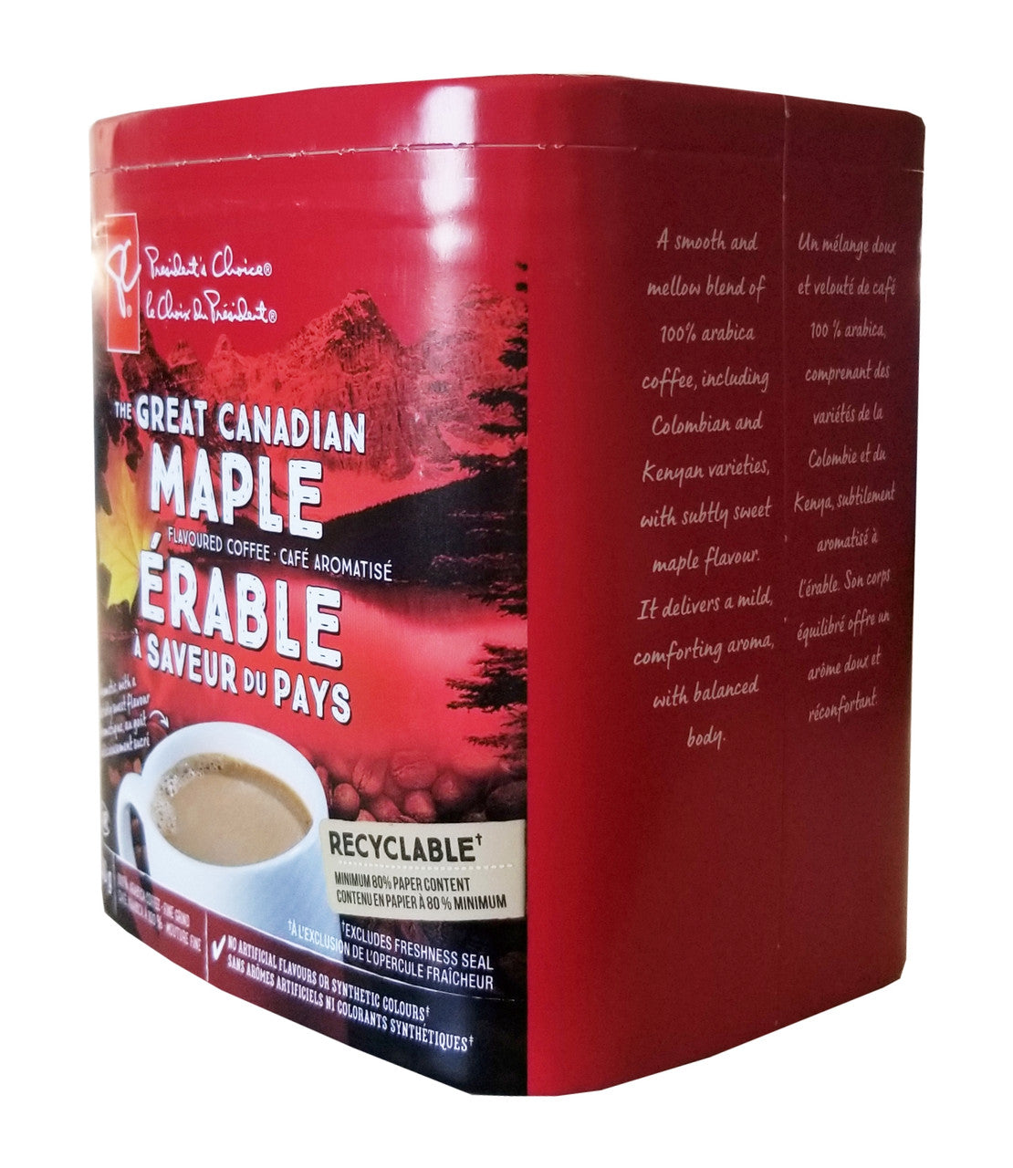 President's Choice The Great Canadian Maple Flavored Coffee, 250g/8.75 oz. Box {Imported from Canada}