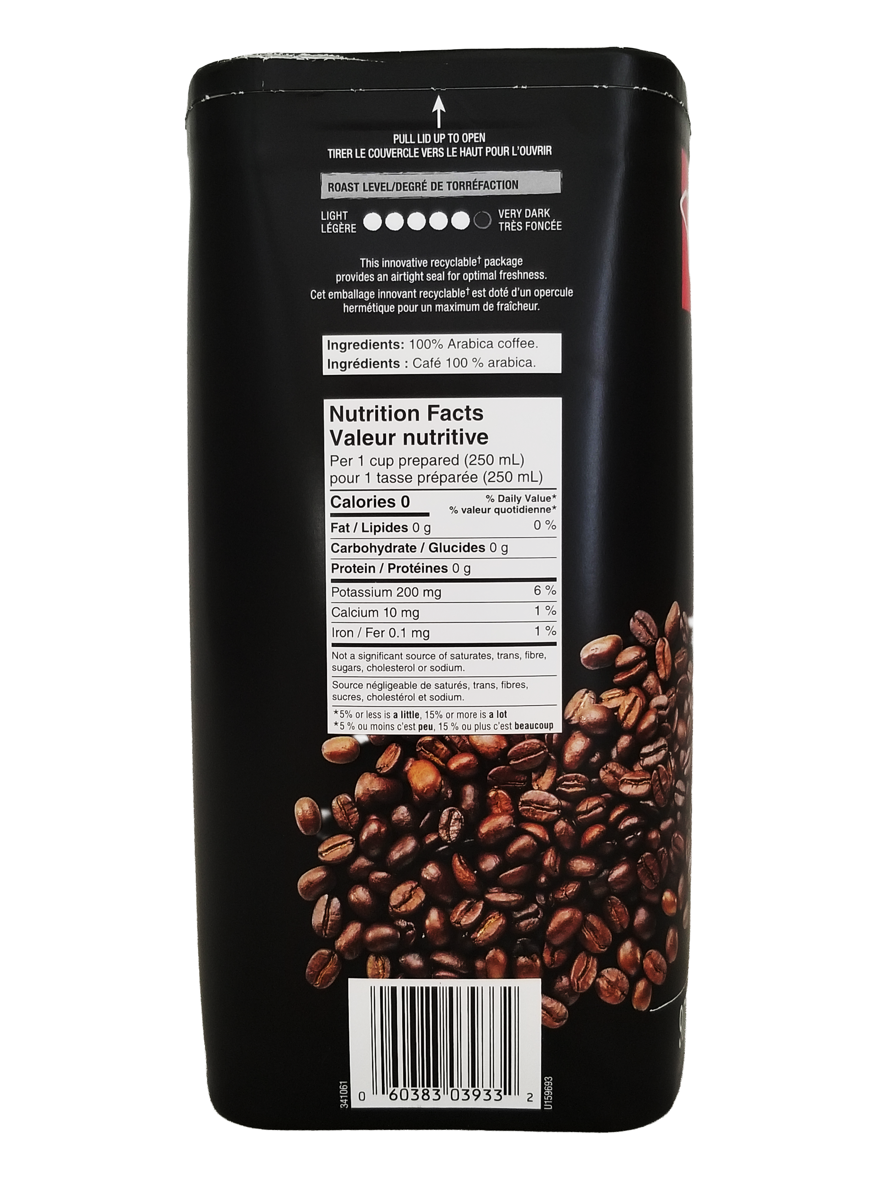 President's Choice Gourmet West Coast Dark Roast Whole Bean Coffee, 907g/31.9 oz