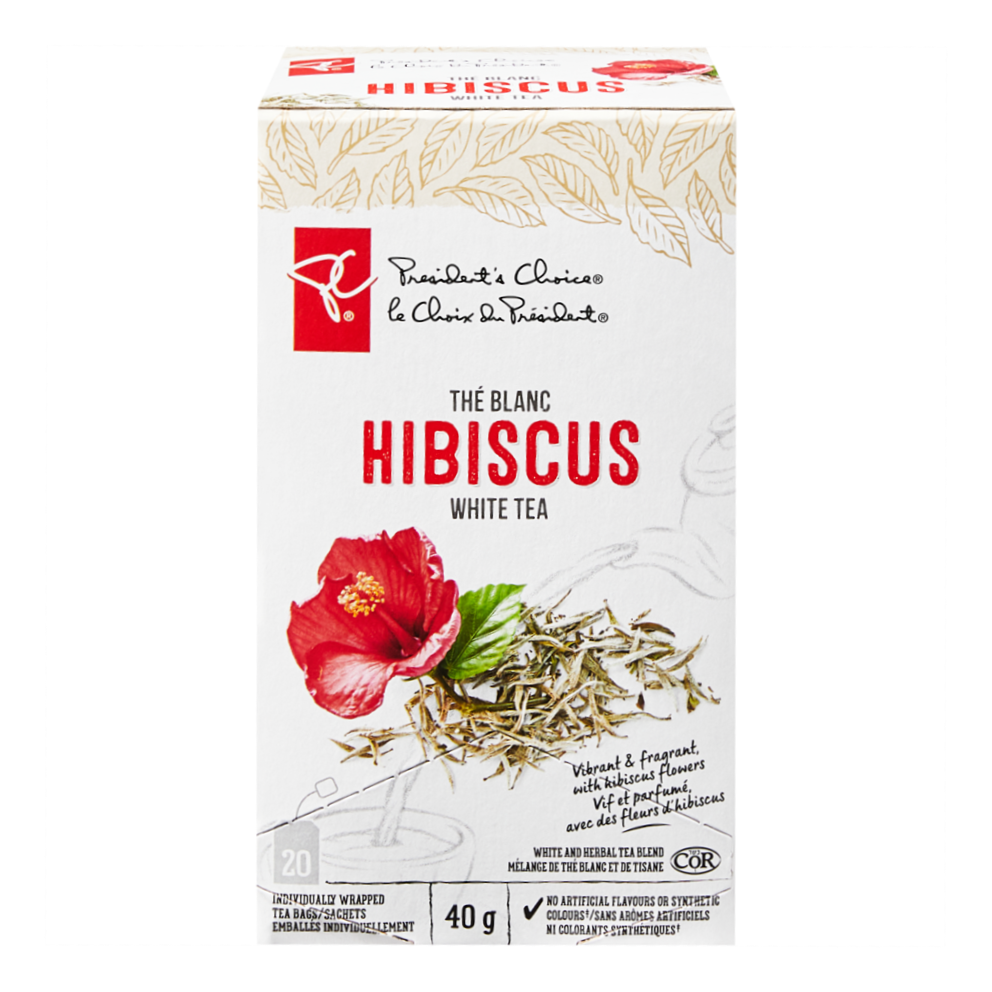 President's Choice Hibiscus White Tea front