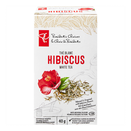 President's Choice Hibiscus White Tea front