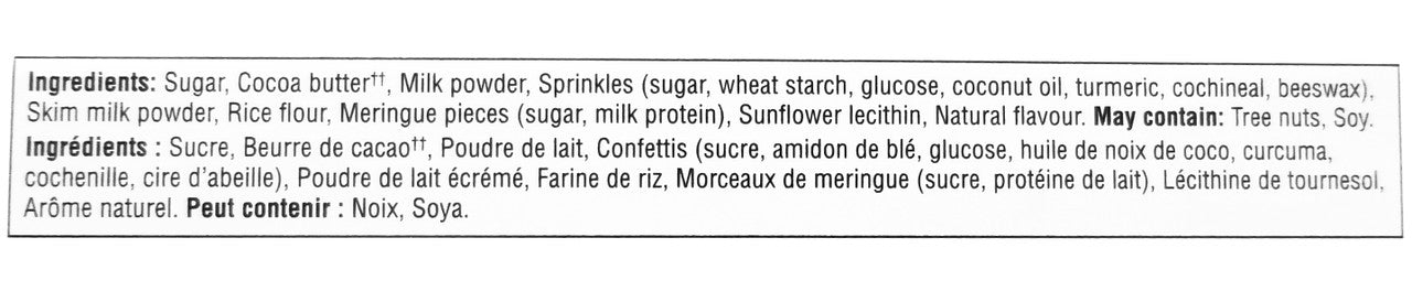 President's Choice Loads of Birthday Cake White Chocolate Bar, 100g/3.5 oz. (Imported from Canada)