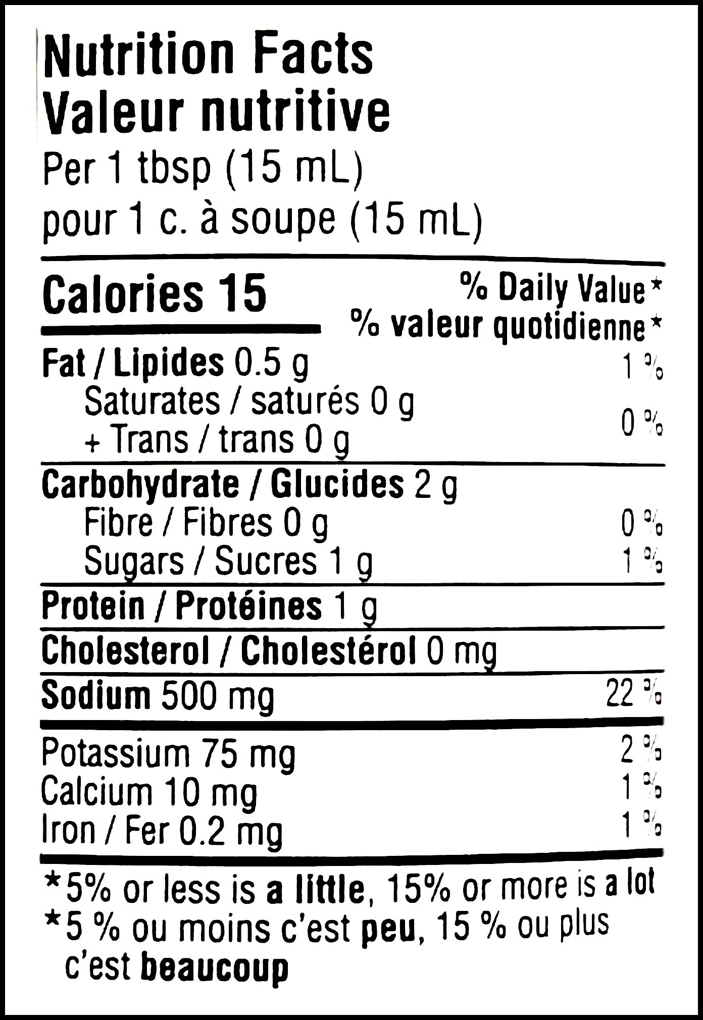 PC Memories Of Kobe Tamari Garlic Sauce 350ml/11.8 oz., nutrition facts label