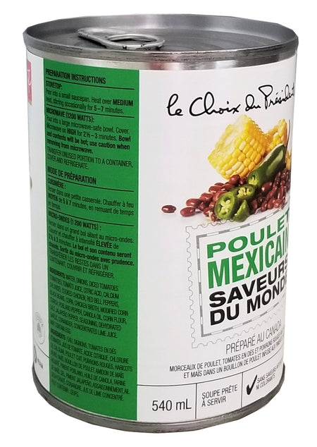 President's Choice World of Flavors, Mexican Chicken, 540 ml/18.3 oz., (Imported from Canada)