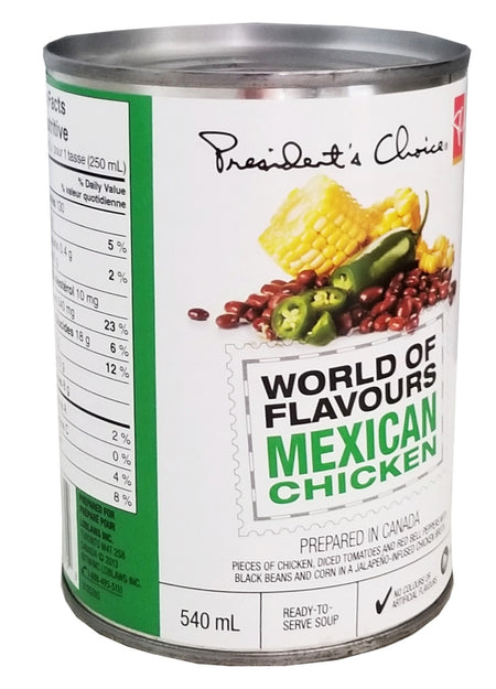 President's Choice World of Flavors, Mexican Chicken, 540 ml/18.3 oz., (Imported from Canada)