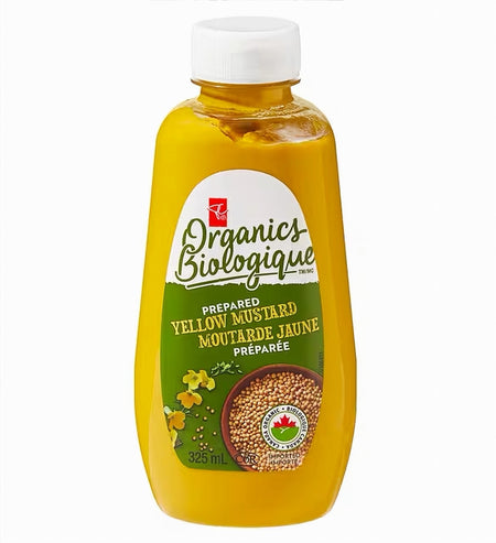 President's Choice Organic Yellow Mustard 325ml | Natural Condiment