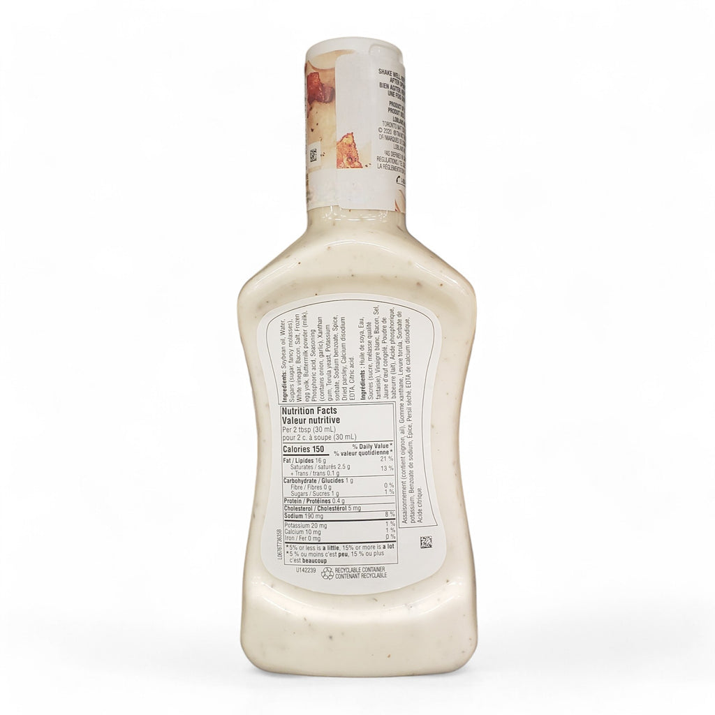 PC Ranch With Bacon Dressing – 475ml (16 oz) - Back