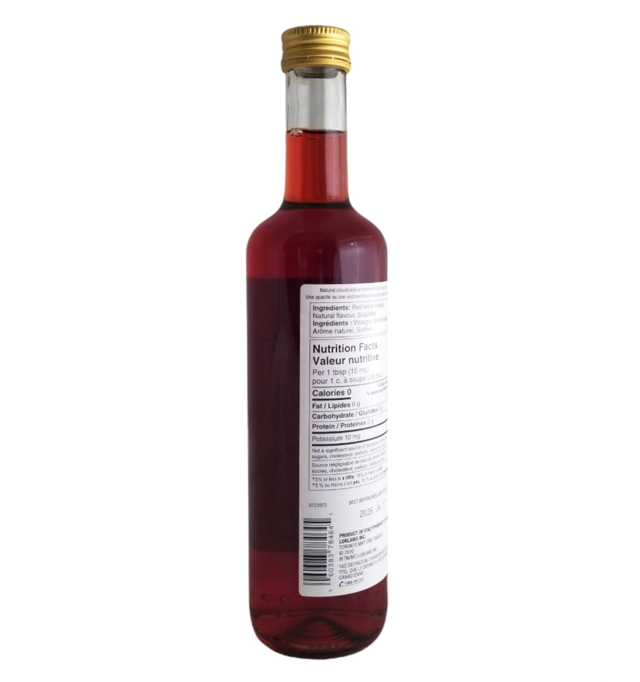 Wine Red Raspberry PC Raspberry Flavored Red Wine Vinegar, 500ml/17.5 fl. oz. Bottle