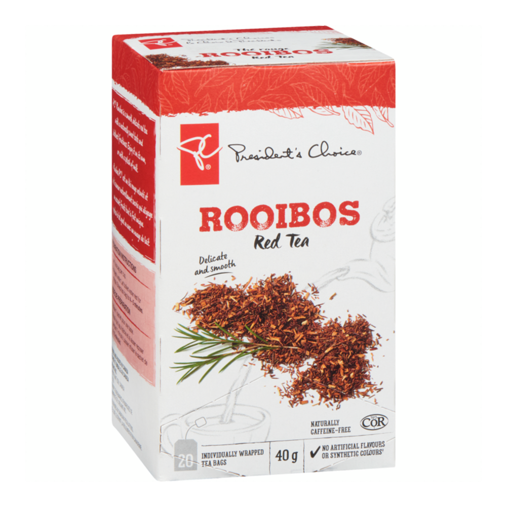 President's Choice Rooibos Red Tea angled view