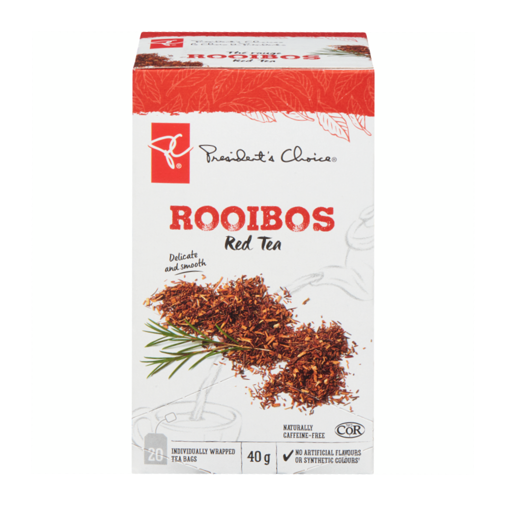 Red Roses Rooibos Tea President's Choice Rooibos Red Tea, 20ct, 40g/1.4 oz