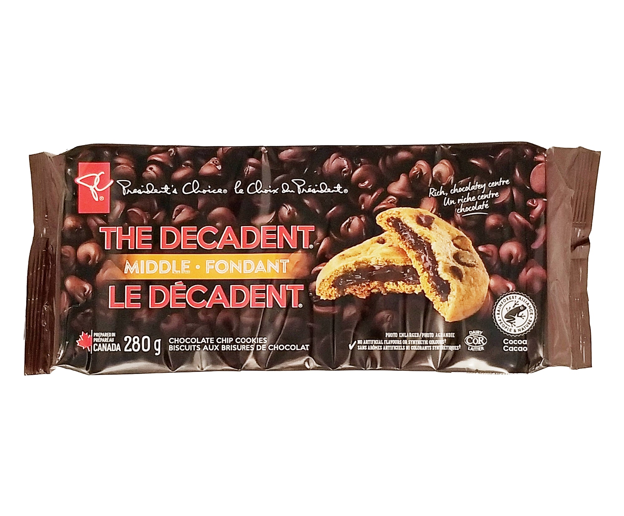 PC The Decadent Chocolate Chip Cookie Middle 280g – front of box