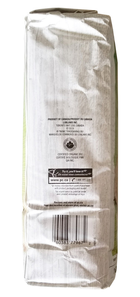 President's Choice Organics Whole Wheat Flour 2.5kg/5.5 lbs. Bag {Imported from Canada}