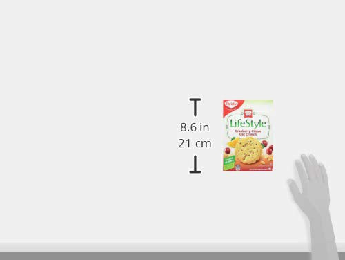 Peek Freans Lifestyle Cranberry Citrus Oat Crunch Cookies, 290g/10oz. box Size