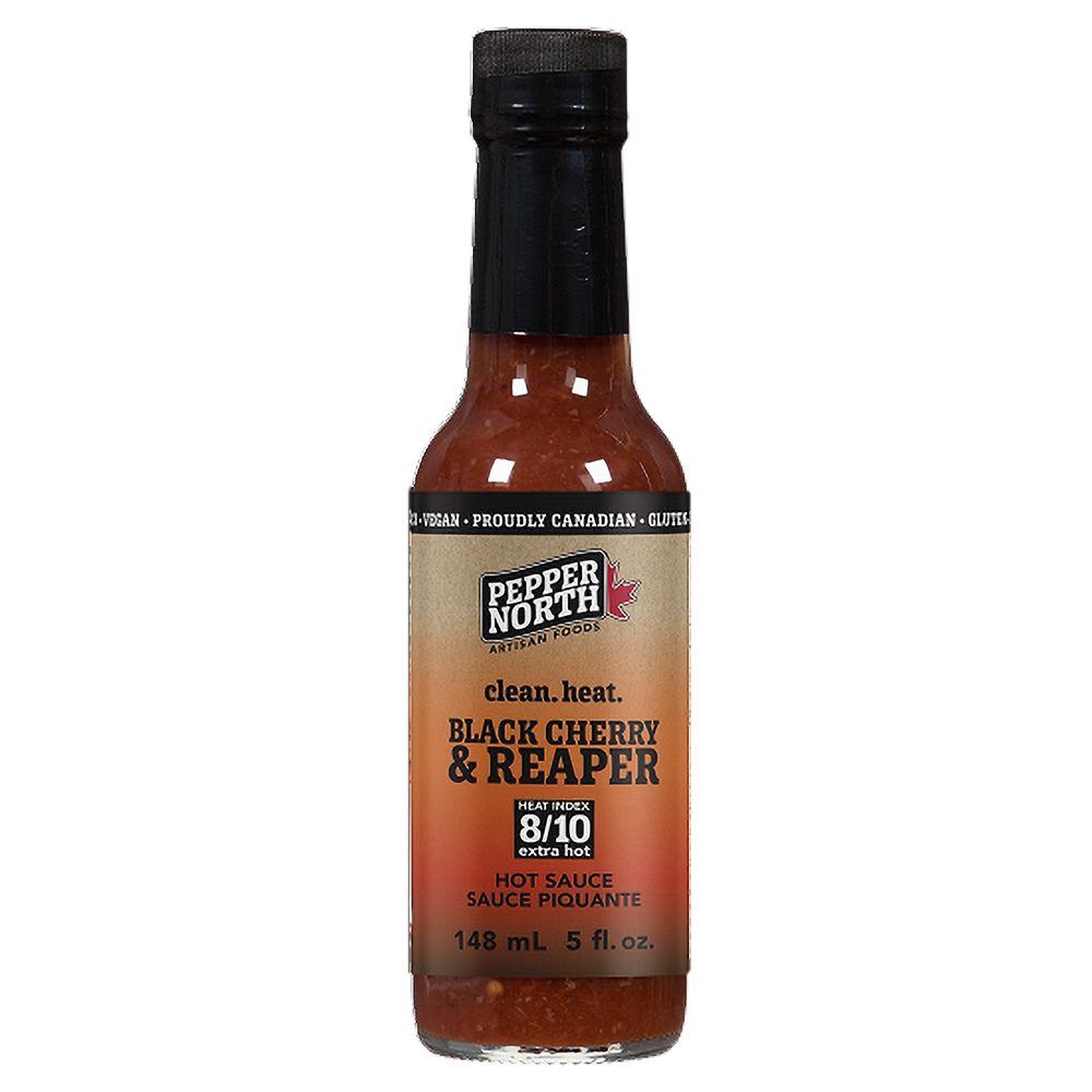 Pepper North Artisan Foods Momento de Muerte, Black Cherry & Reaper Hot Sauce, 148ml/5 fl. oz. {Imported from Canada}