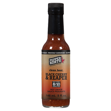 Pepper North Artisan Foods Momento de Muerte, Black Cherry & Reaper Hot Sauce, 148ml/5 fl. oz. {Imported from Canada}