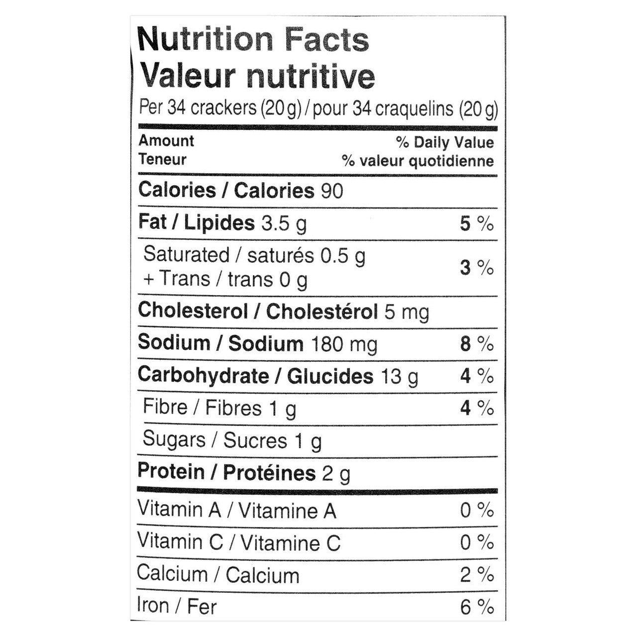 Pepperidge Farm Goldfish Extreme Cheddar Crackers, 180g/6.34oz - Nutrition Facts