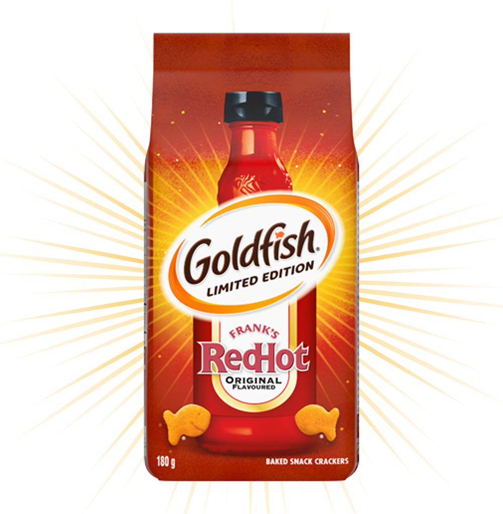 Pepperidge Farm Goldfish Franks RedHot Original Flavored Crackers – 180g (6.3 oz) Bag
